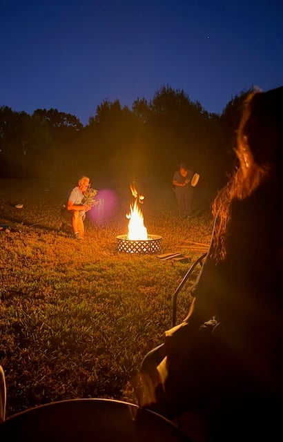 Sacred fire, the place of the South